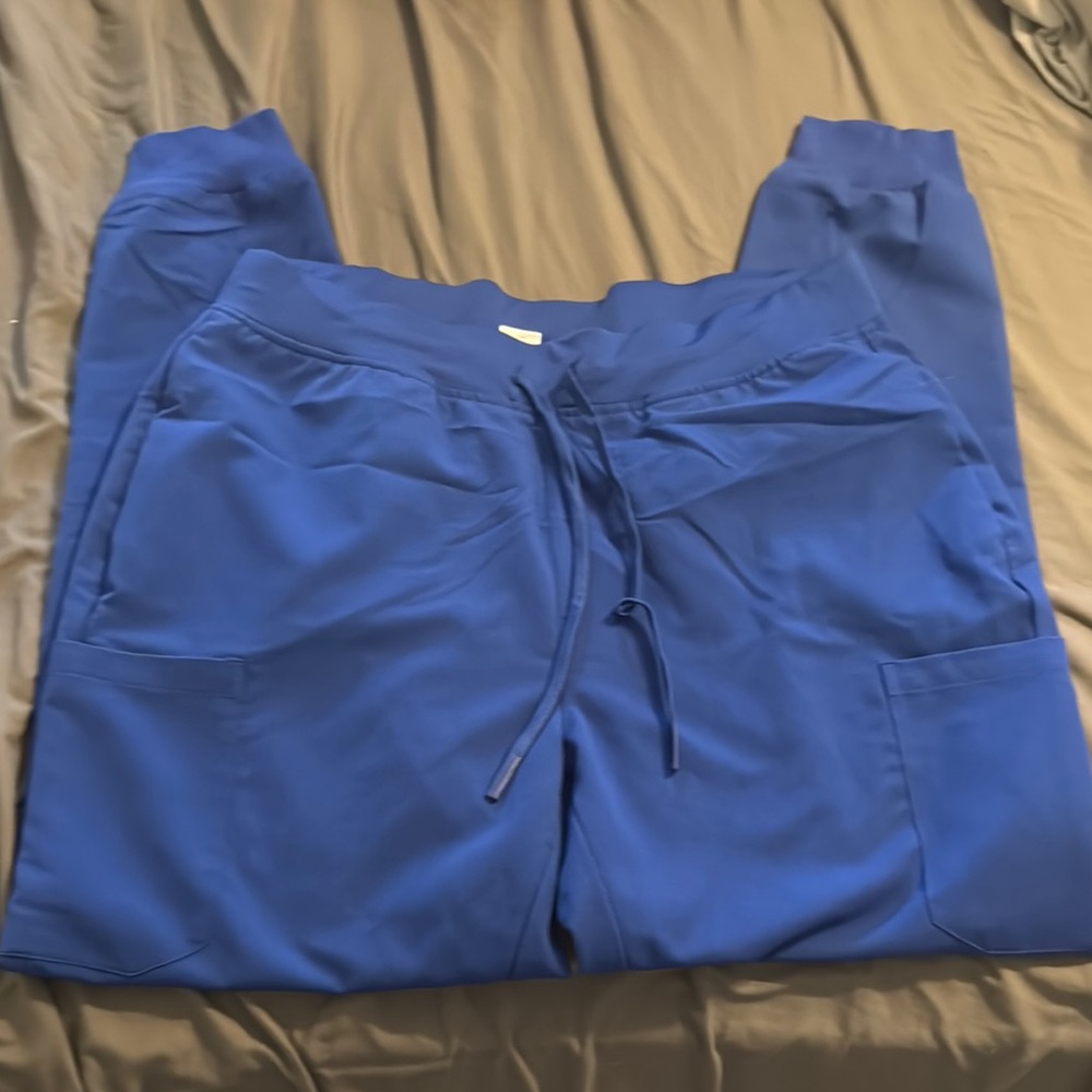 Mandala Galaxy Blue Jogger Scrub Pants